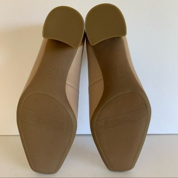 Naturalizer Warner Nude Square Toe Slip On Block Heel Pump 8.5 - Picture 4 of 10